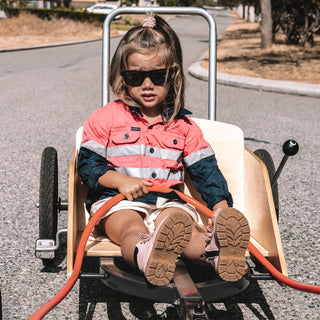 Fusions Kids Black Frame Tinted Lens Safety Glasses