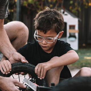 Fusions Kids Clear Frame Clear Lens Safety Glasses