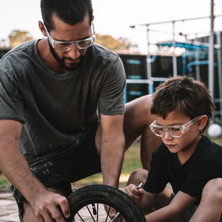 Fusions Kids Clear Frame Clear Lens Safety Glasses
