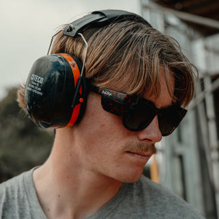 Harps Matte Tort Frame Brown Polarised Lens Safety Glasses