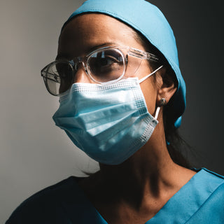 Lites Round Clear Frame Clear Lens Safety Glasses