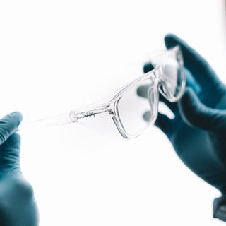 Lites Square Clear Frame Clear Lens Safety Glasses