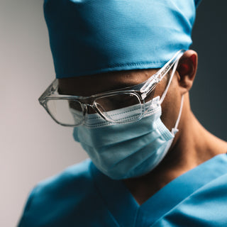 Lites Square Clear Frame Clear Lens Safety Glasses