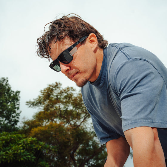 Fusions Performance Black Frame Grey Polarised Safety Glasses