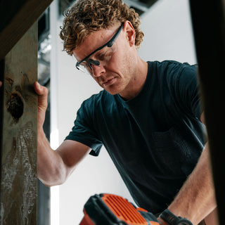 Phantoms Matte Black Frame Clear Lens Safety Glasses