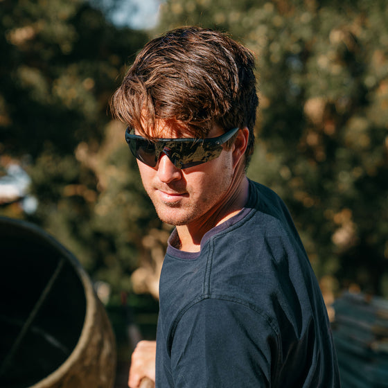 Phantoms Matte Black Frame Tinted Lens Safety Glasses