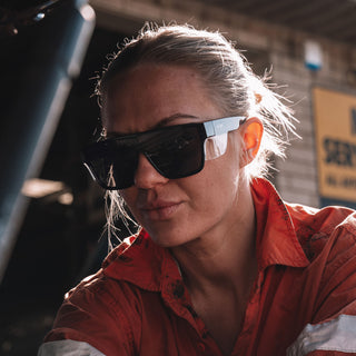 Primes Black Frame Polarised Lens Safety Glasses