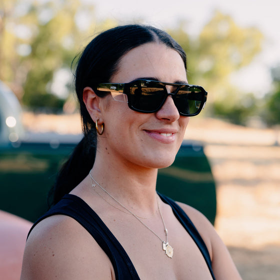 Skylines Black Frame Grey Polarised Lens