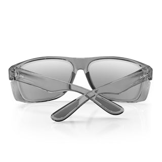 Rapids Graphite Frame Hybrids, back view with clear photochromic lens