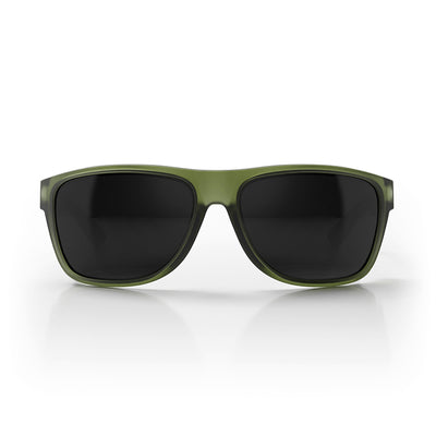 Rapids Matte Moss Green Frame Polarised Lens Safety Glasses