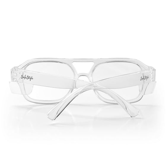 Skylines Clear Frame Prescription Safety Glasses