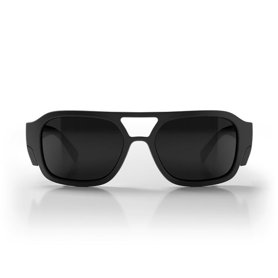 Skylines Matte Black Frame Grey Polarised Lens