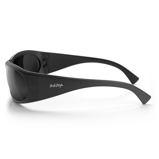 Sonics Matte Black Frame Polarised Lens Safety Glasses