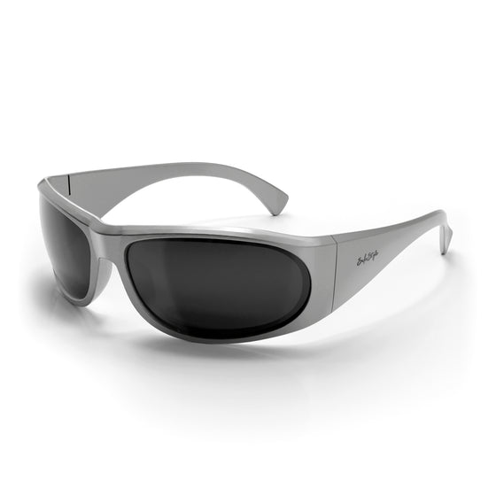 Sonics Silver Frame Polarised Lens Safety Glasses