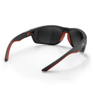 Switches Matte Black/Red Frame Grey Polarised Lens Safety Glasses