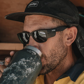 Classics Matte Black Frame Polarised Lens Safety Glasses