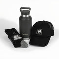 Water Bottle + Trucker Hat + Socks Bundle