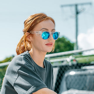 Cruisers Clear Frame Mirrors Blue Polarised