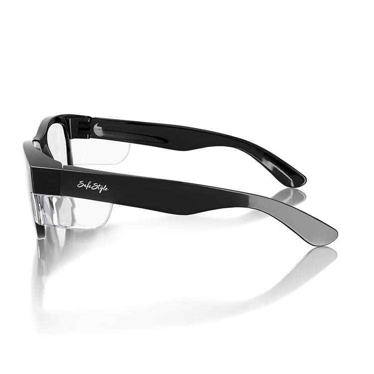 Classics Black Frame Clear Lens SafeStyle Eyewear