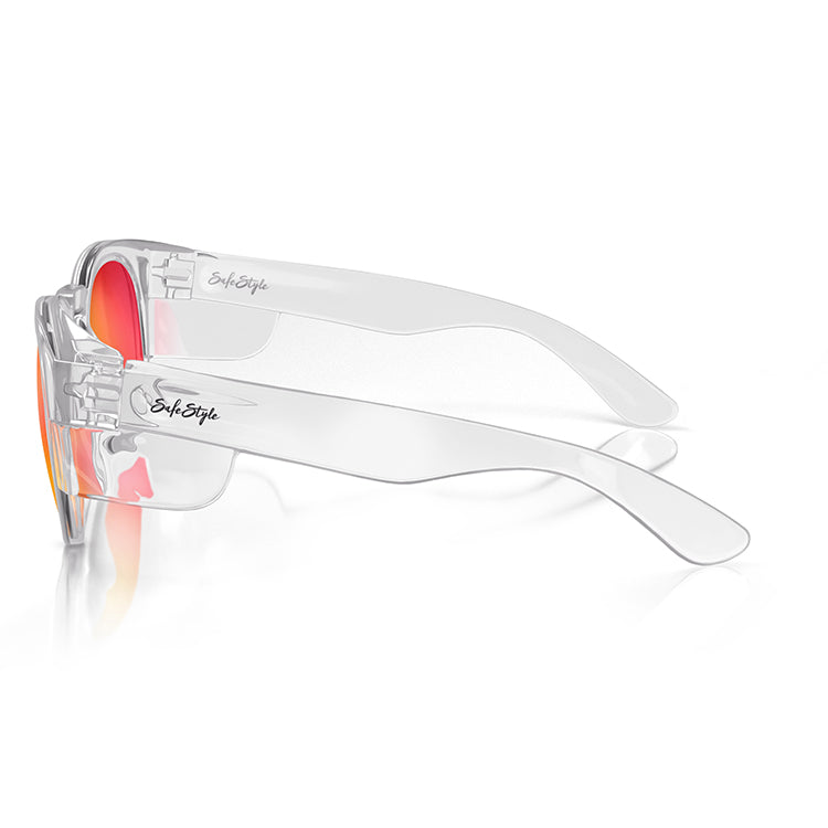 Cruisers Clear Frame Mirrors Red Polarised