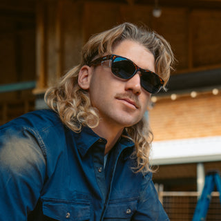 Classics Brown Tort Frame Polarised Lens Safety Glasses