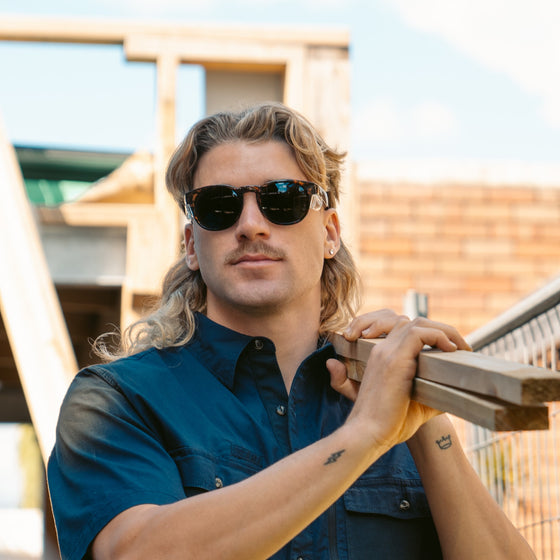 Cruisers Brown Tort Frame Polarised Lens Safety Glasses