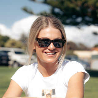 Classics Brown Tort Frame Polarised Lens Safety Glasses