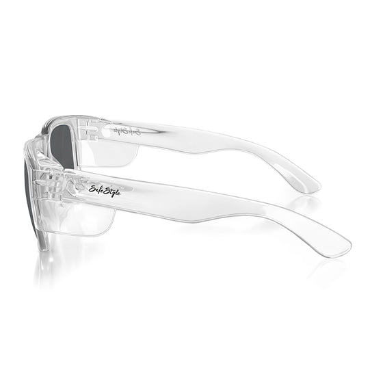 Fusions Clear Frame Polarised Lens Safety Glasses
