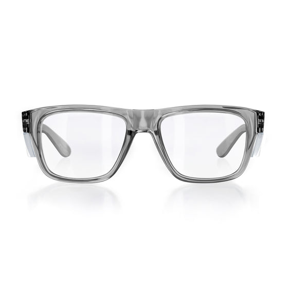Fusions Graphite Frame Clear Lens Safety Glasses