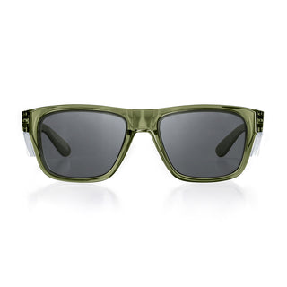 Fusions Green Frame Polarised Lens Safety Glasses