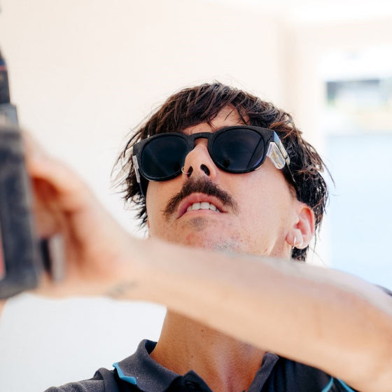 Cruisers Black Frame Polarised Lens Safety Glasses